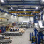 Fabrication et montage des deux gares du télésiège 6 places durant l’été dans les ateliers du groupe MND à Sainte-Hélène-du-Lac en Savoie