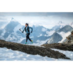 Hillary Gerardi trail running in the Swiss Alps