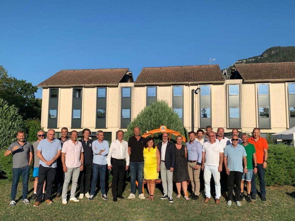 L'ensemble du Comité Directeur de DSF & Fabien Saguez, président de la Fédération Française de Ski